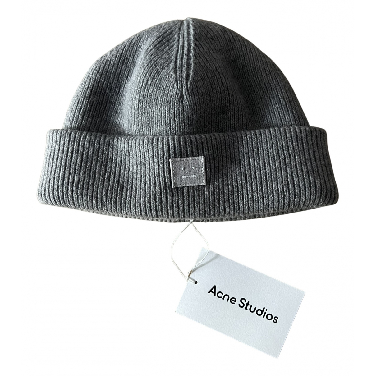 Wool beanie Acne Studios Grey size S 
